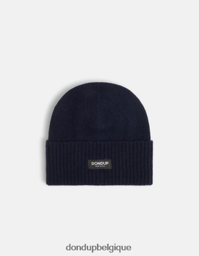 Hommes accessoires DONDUP bleu marine chapeau en cachemire 8826D0985