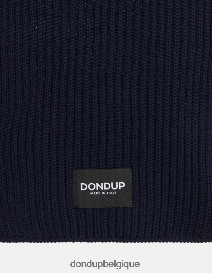 Hommes accessoires DONDUP bleu marine écharpe en laine 8826D0954