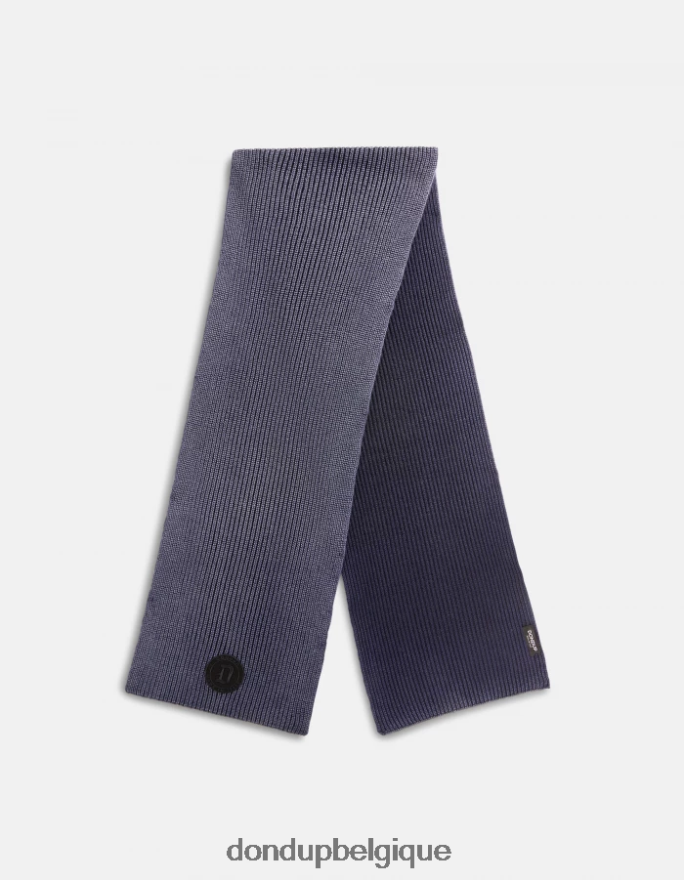 Hommes accessoires DONDUP bleu marine écharpe en laine 8826D0957