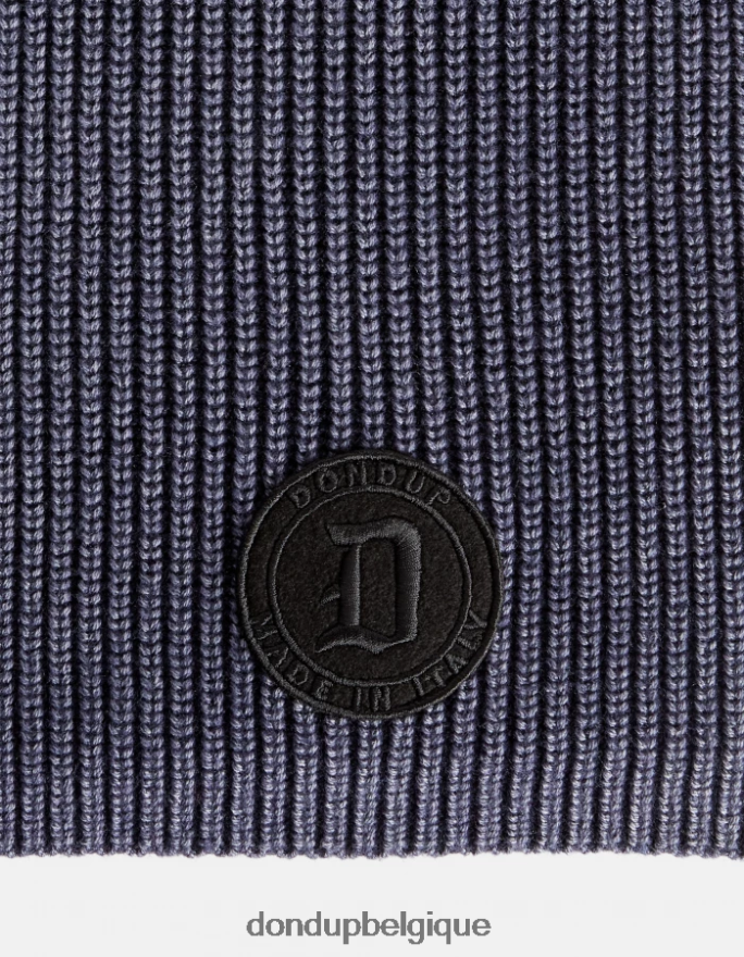 Hommes accessoires DONDUP bleu marine écharpe en laine 8826D0957