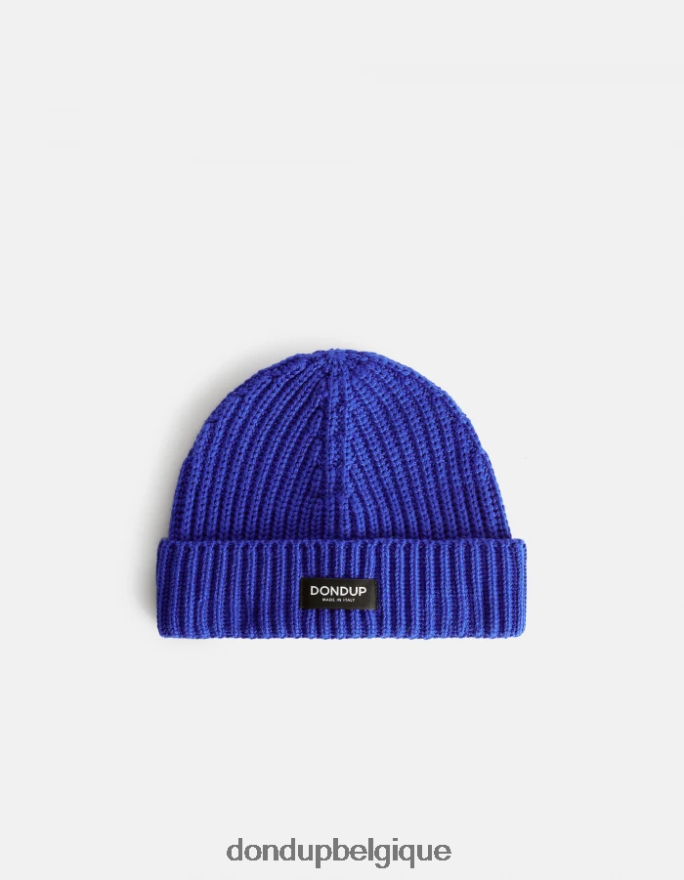 Hommes accessoires DONDUP bleu royal chapeau de laine 8826D0935