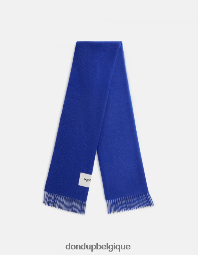 Hommes accessoires DONDUP bleu royal écharpe en laine 8826D01001