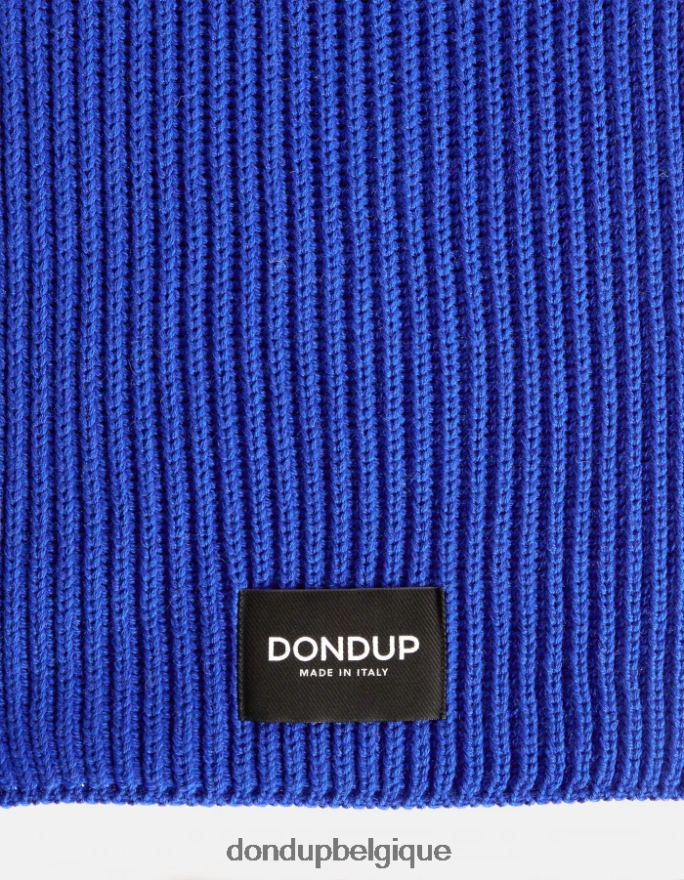 Hommes accessoires DONDUP bleu royal écharpe en laine 8826D0952