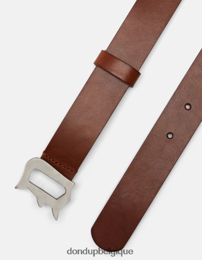 Hommes accessoires DONDUP bruciato ceinture en cuir 8826D0960
