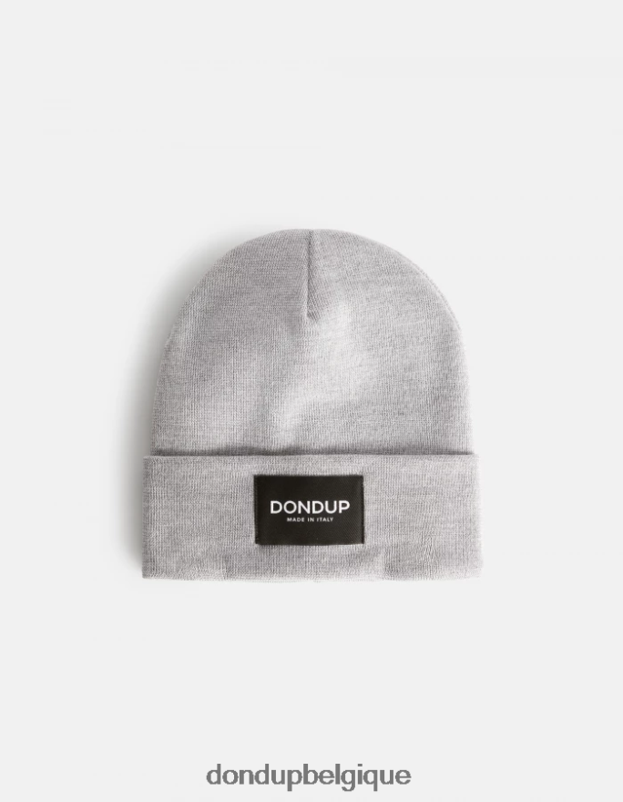 Hommes accessoires DONDUP gris clair chapeau de laine 8826D0999