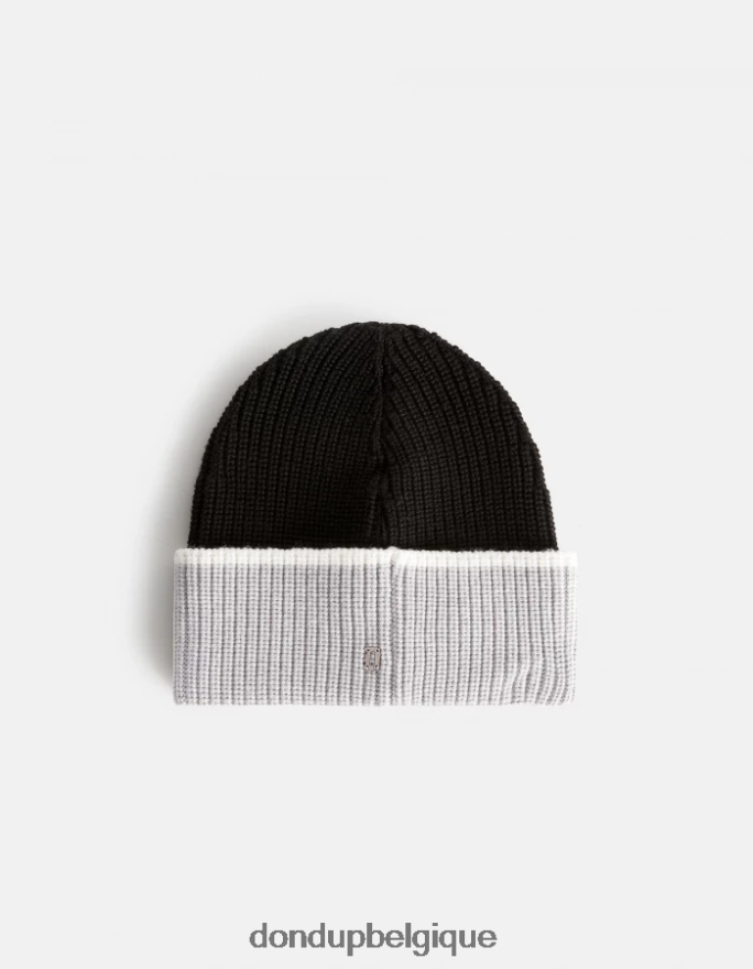 Hommes accessoires DONDUP gris noir chapeau de laine 8826D0941