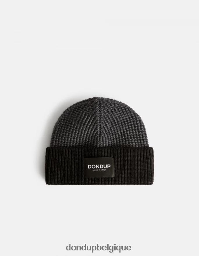 Hommes accessoires DONDUP gris noir chapeau de laine 8826D0989