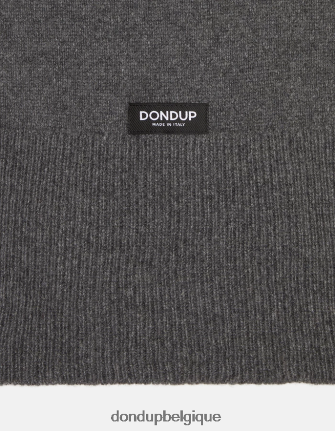 Hommes accessoires DONDUP gris écharpe en cachemire 8826D01006