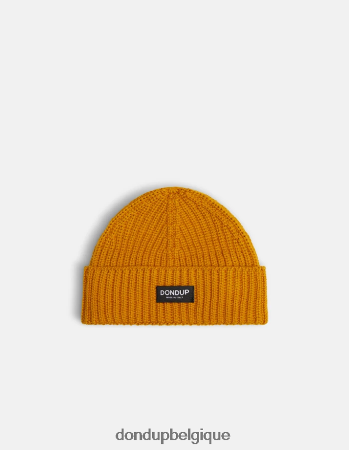 Hommes accessoires DONDUP jaune ocre chapeau de laine 8826D0932