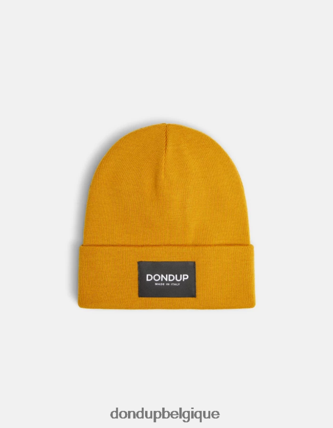 Hommes accessoires DONDUP jaune ocre chapeau de laine 8826D0993