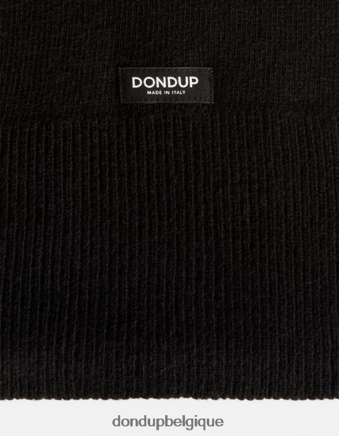 Hommes accessoires DONDUP noir écharpe en cachemire 8826D01007