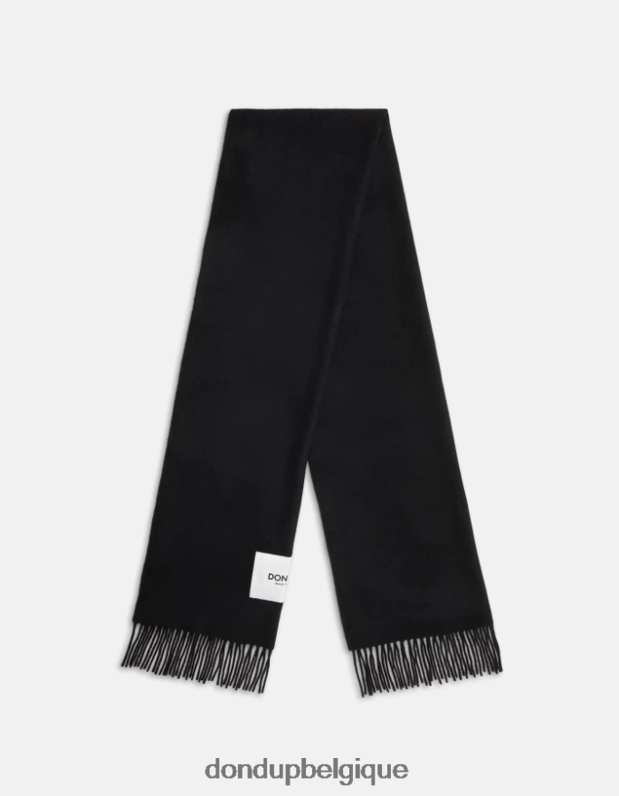 Hommes accessoires DONDUP noir écharpe en laine 8826D01003