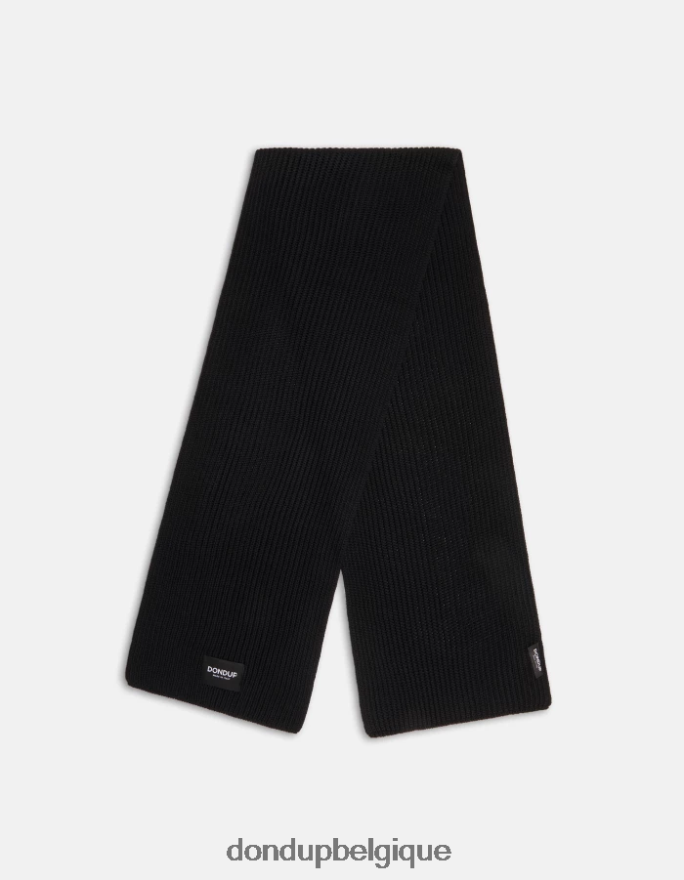 Hommes accessoires DONDUP noir écharpe en laine 8826D0946
