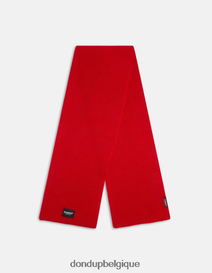 Hommes accessoires DONDUP rouge écharpe en laine 8826D0950