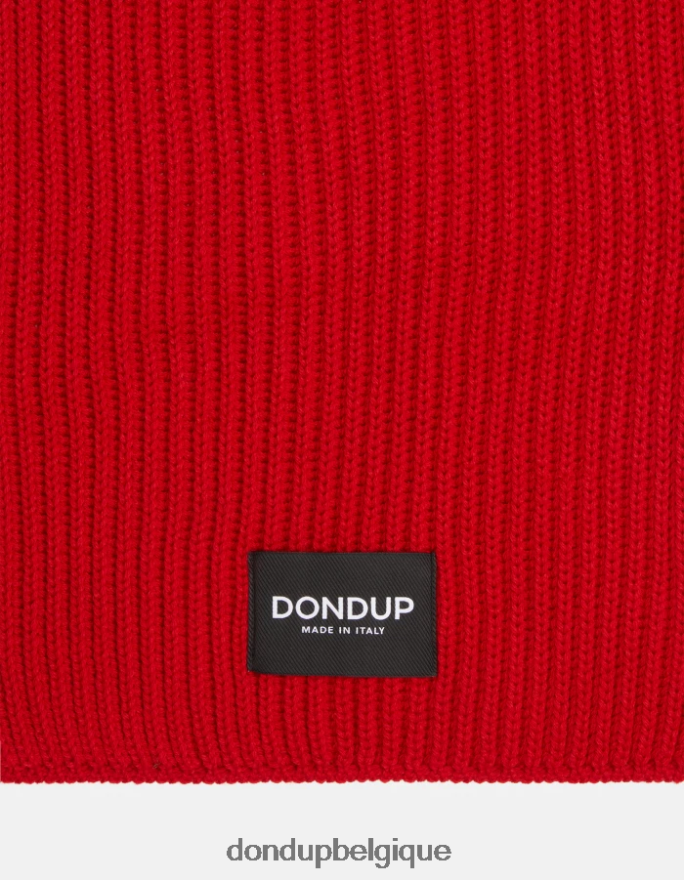 Hommes accessoires DONDUP rouge écharpe en laine 8826D0950