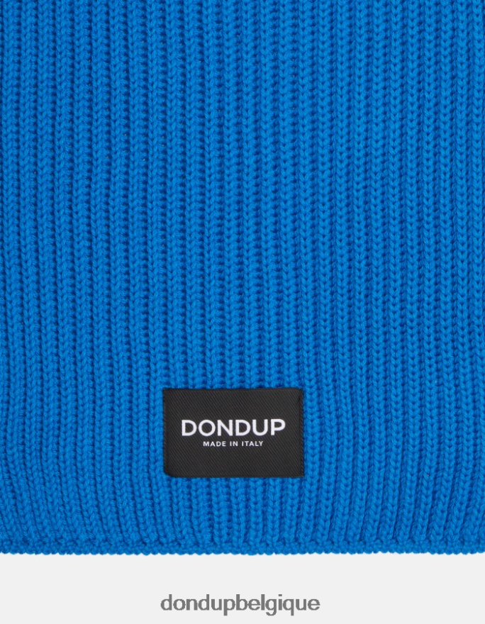 Hommes accessoires DONDUP turquoise écharpe en laine 8826D0953