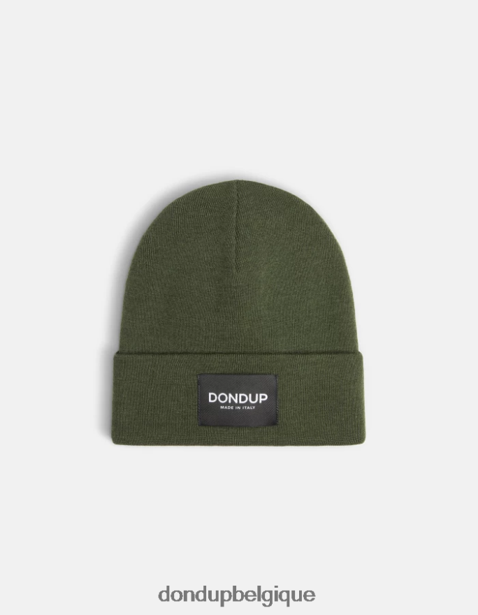 Hommes accessoires DONDUP vert chapeau de laine 8826D0995