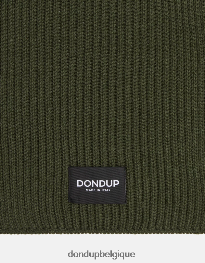 Hommes accessoires DONDUP vert écharpe en laine 8826D0951