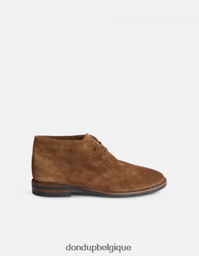 Hommes chaussure DONDUP kaki bottines en croûte de cuir 8826D0973