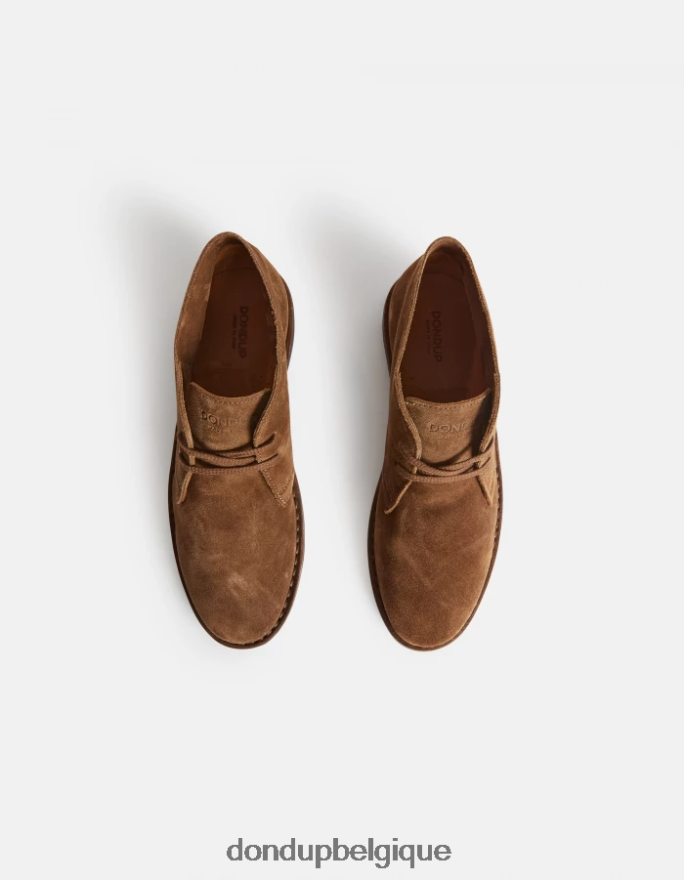 Hommes chaussure DONDUP kaki bottines en croûte de cuir 8826D0973