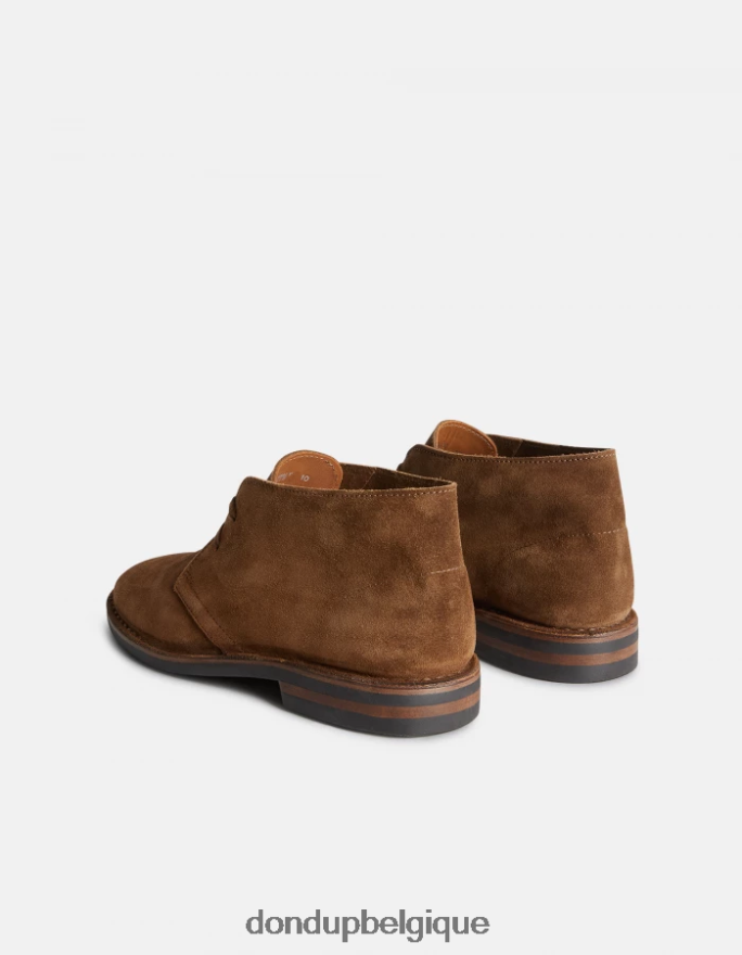 Hommes chaussure DONDUP kaki bottines en croûte de cuir 8826D0973