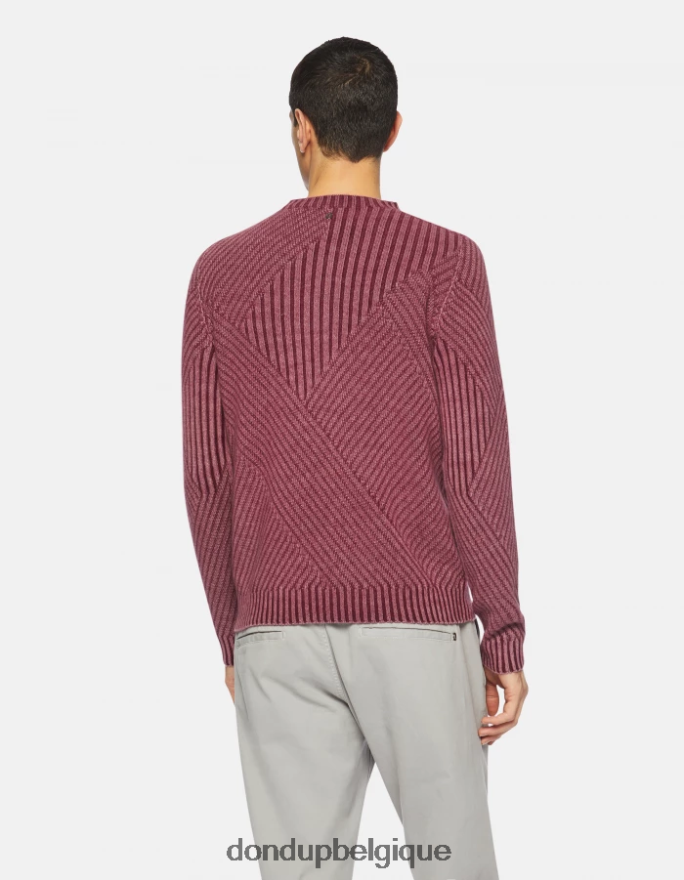 Hommes vêtements DONDUP Prugna pull à col rond en laine 8826D0895