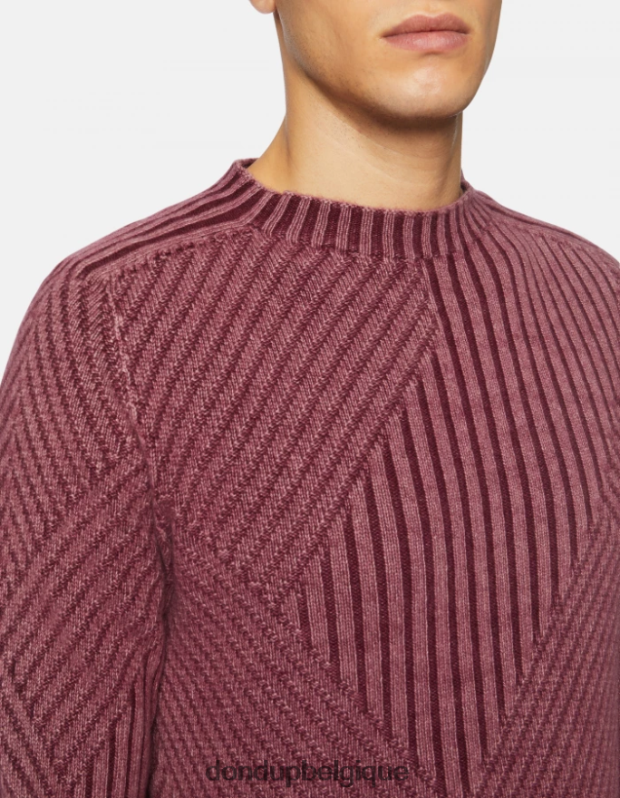 Hommes vêtements DONDUP Prugna pull à col rond en laine 8826D0895