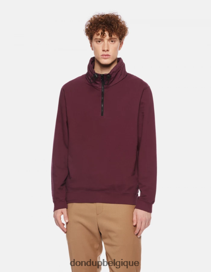 Hommes vêtements DONDUP Prugna sweat-shirt coupe classique à col montant 8826D0844