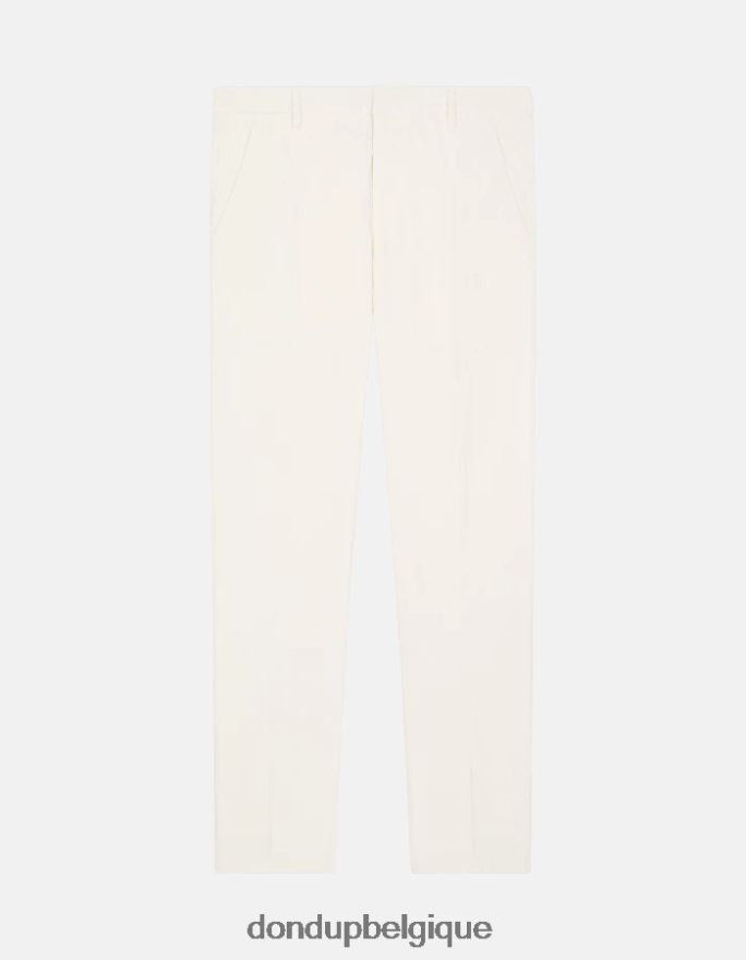 Hommes vêtements DONDUP albâtre pantalon slim en velours gaubert 8826D0761