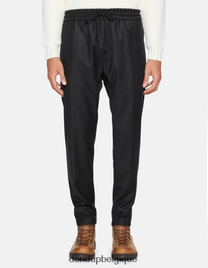 Hommes vêtements DONDUP asphalte jogging en flanelle yuri 8826D0728
