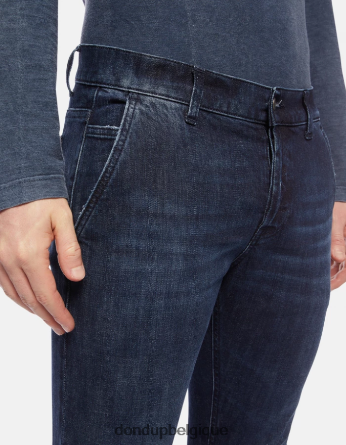 Hommes vêtements DONDUP bleu jean skinny Konor en denim stretch 8826D0666