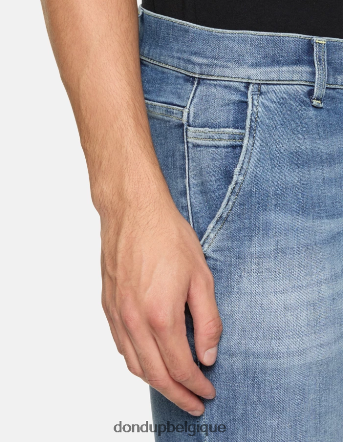Hommes vêtements DONDUP bleu jean skinny Konor en denim stretch 8826D0675
