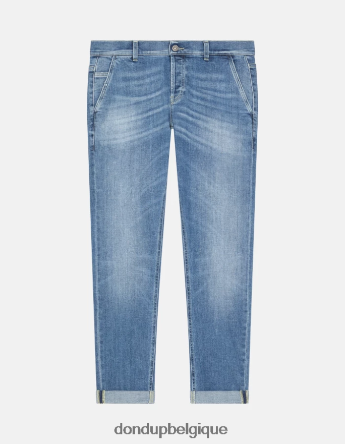Hommes vêtements DONDUP bleu jean skinny Konor en denim stretch 8826D0675
