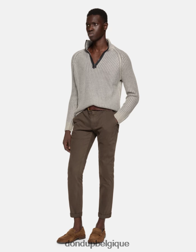 Hommes vêtements DONDUP castor pantalon slim en coton gaubert 8826D0688