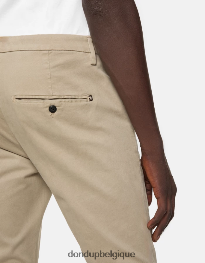 Hommes vêtements DONDUP cortège pantalon slim en coton gaubert 8826D0686