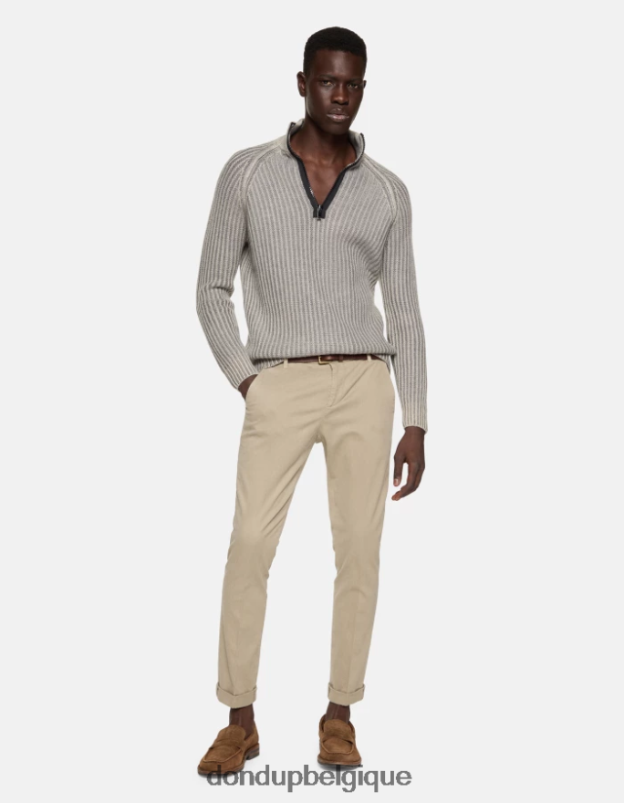 Hommes vêtements DONDUP cortège pantalon slim en coton gaubert 8826D0686