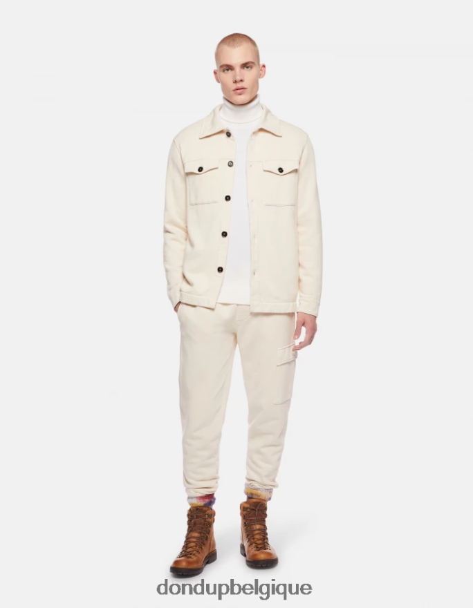 Hommes vêtements DONDUP fiocco pull en laine coupe classique à col polo 8826D0891