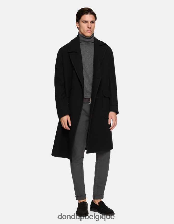 Hommes vêtements DONDUP fumée pantalon slim en coton gaubert 8826D0709