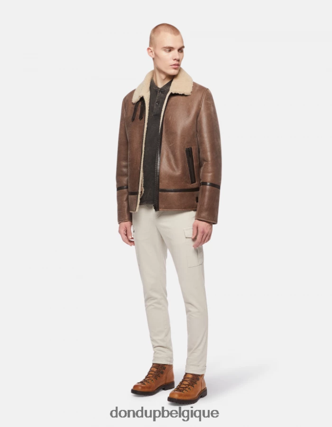 Hommes vêtements DONDUP gesso pantalon slim en coton eddy 8826D0775