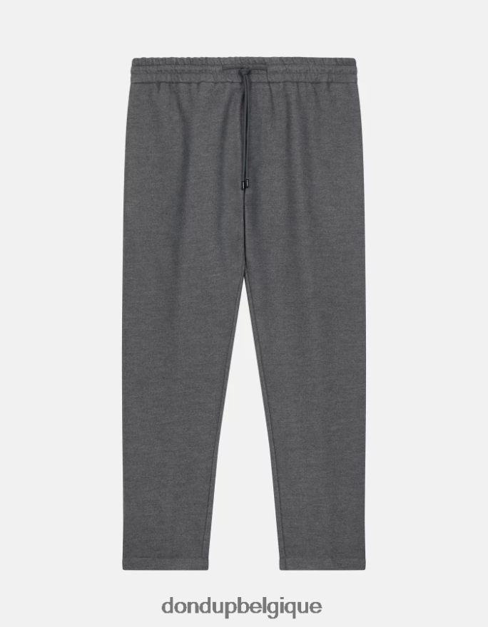 Hommes vêtements DONDUP gris jogging en flanelle yuri 8826D0701