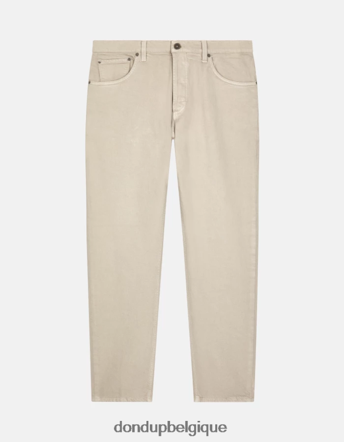 Hommes vêtements DONDUP lievito Jean coupe carotte Brighton en denim bull stretch 8826D0590