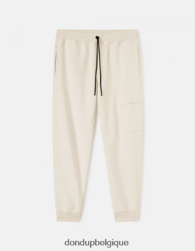 Hommes vêtements DONDUP lievito pantalon de jogging coupe classique en molleton 8826D0704