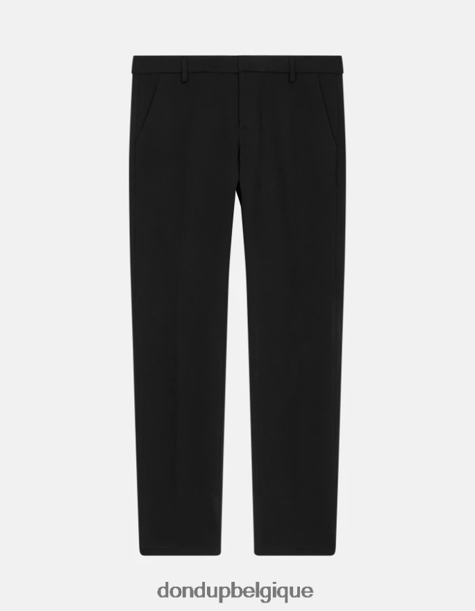 Hommes vêtements DONDUP noir gaubert pantalon slim en jersey 8826D0731