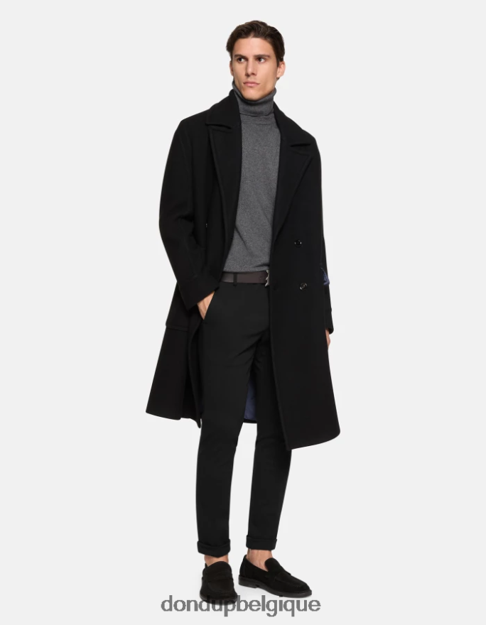 Hommes vêtements DONDUP noir gaubert pantalon slim en jersey 8826D0731