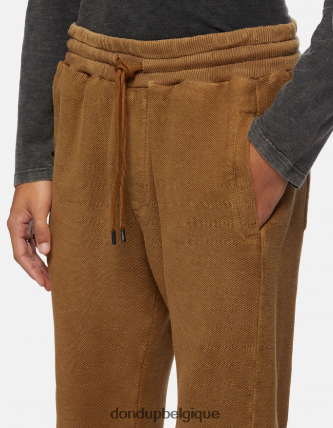 Hommes vêtements DONDUP non pantalon de jogging coupe classique en molleton 8826D0708