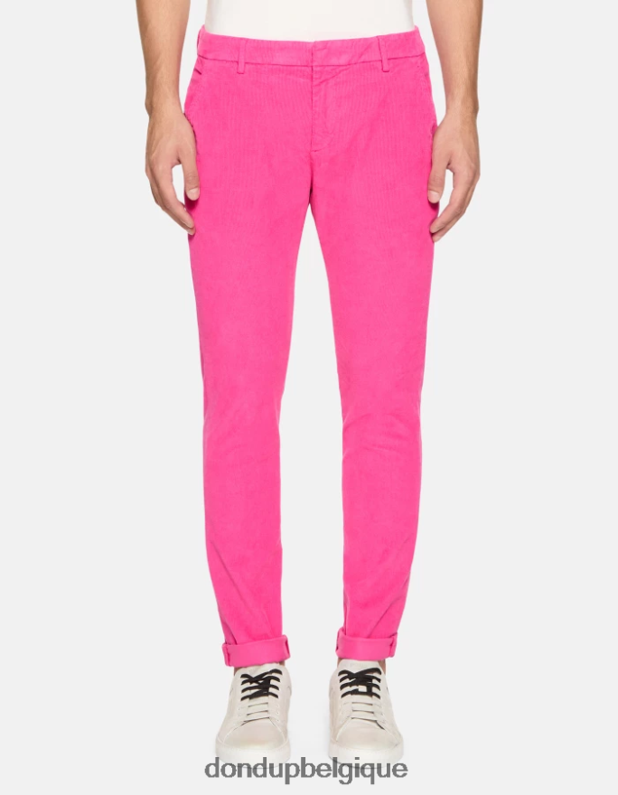 Hommes vêtements DONDUP orchidée pantalon slim en velours gaubert 8826D0764