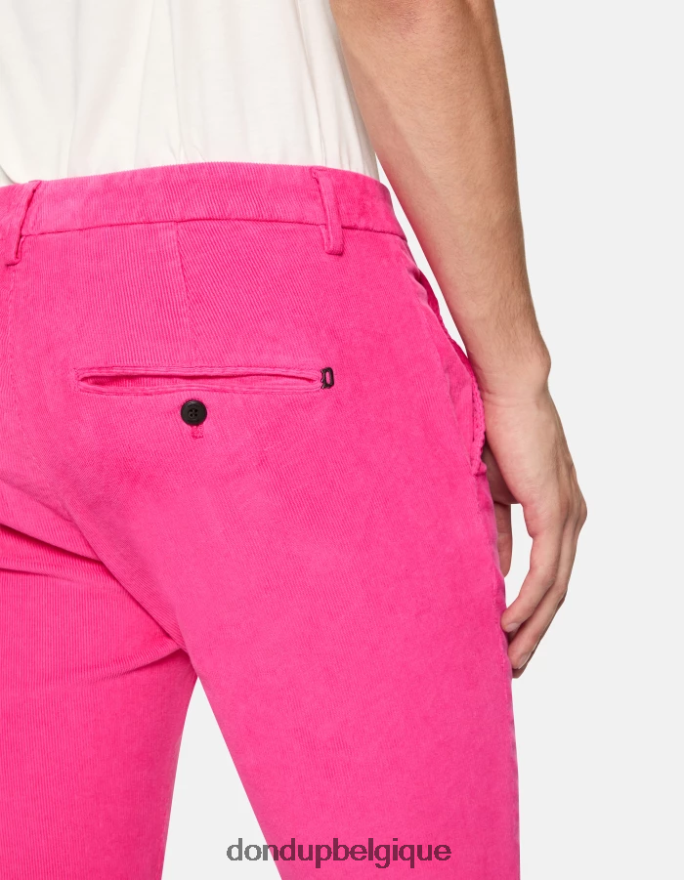 Hommes vêtements DONDUP orchidée pantalon slim en velours gaubert 8826D0764