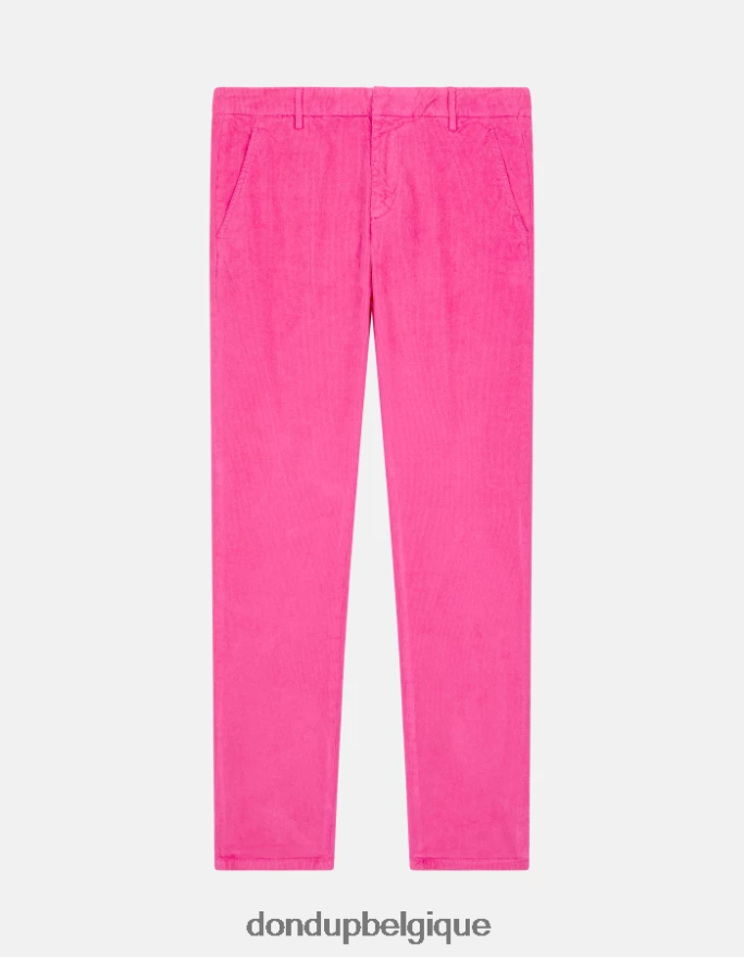 Hommes vêtements DONDUP orchidée pantalon slim en velours gaubert 8826D0764