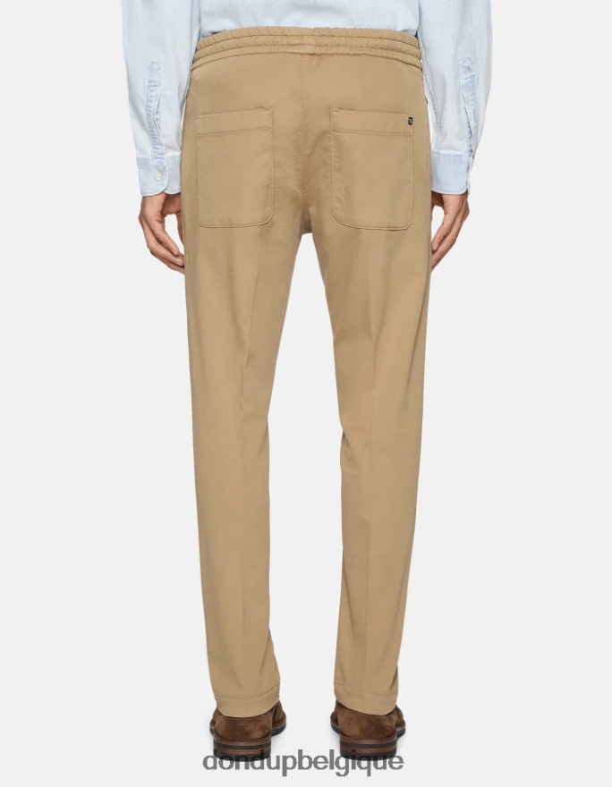 Hommes vêtements DONDUP sable pantalon de jogging en velours côtelé dom 8826D0746