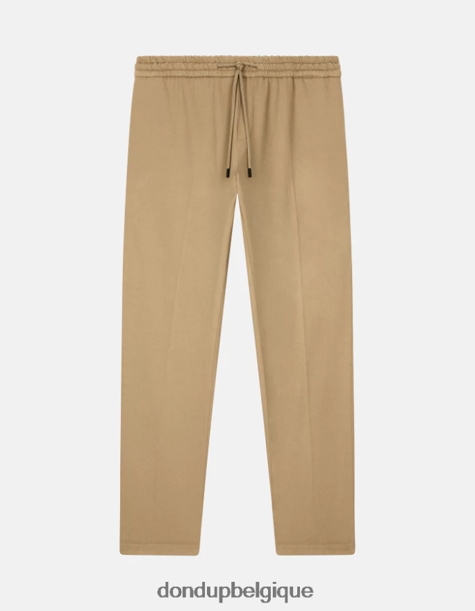Hommes vêtements DONDUP sable pantalon de jogging en velours côtelé dom 8826D0746